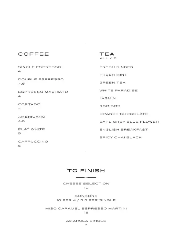 Menu_Cape Town Social Club_Amsterdam_image_1