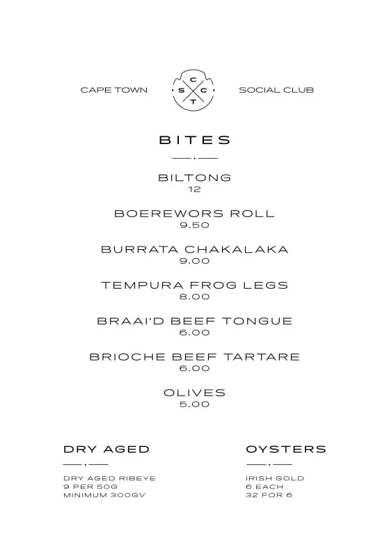 Menu_Cape Town Social Club_Amsterdam_image_2