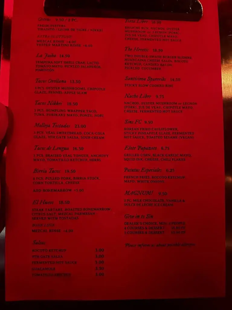Menu_Sins of Sal_Amsterdam_image_2