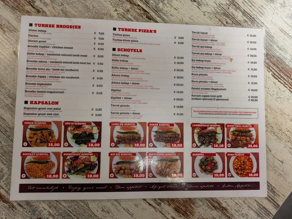 Menu_Eethuis De Jordaan_Amsterdam_image_1