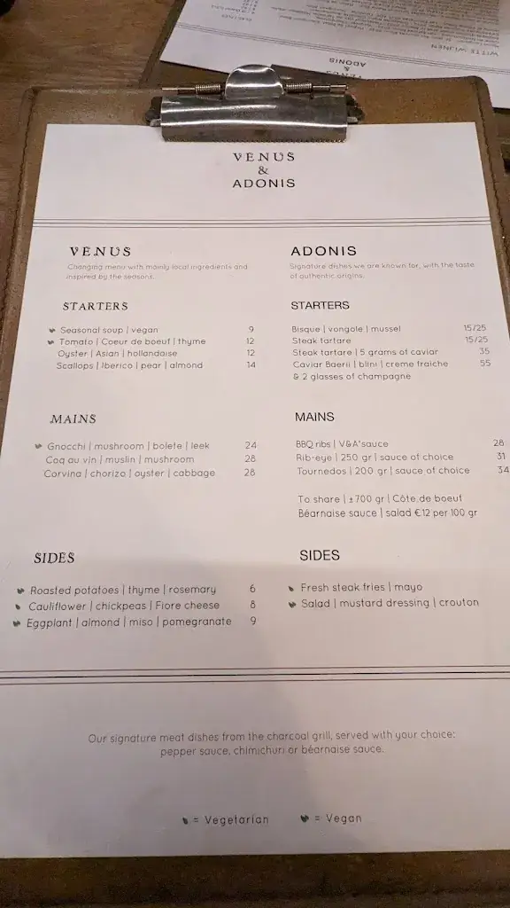 Menu_Venus & Adonis_Amsterdam_image_2