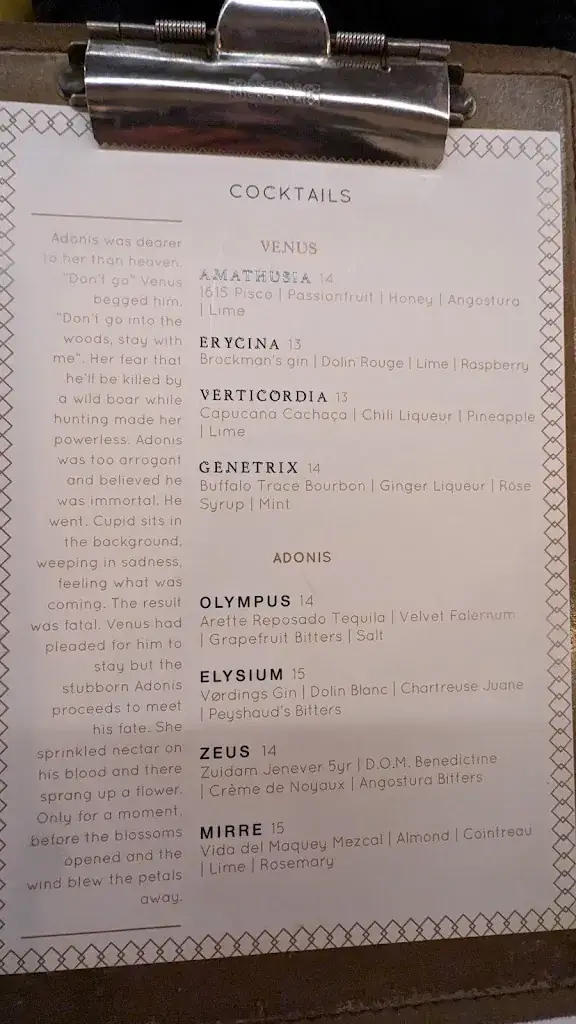 Menu_Venus & Adonis_Amsterdam_image_3