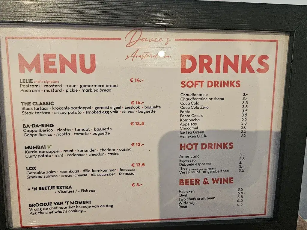 Menu_Davie's Amsterdam_Amsterdam_image_2