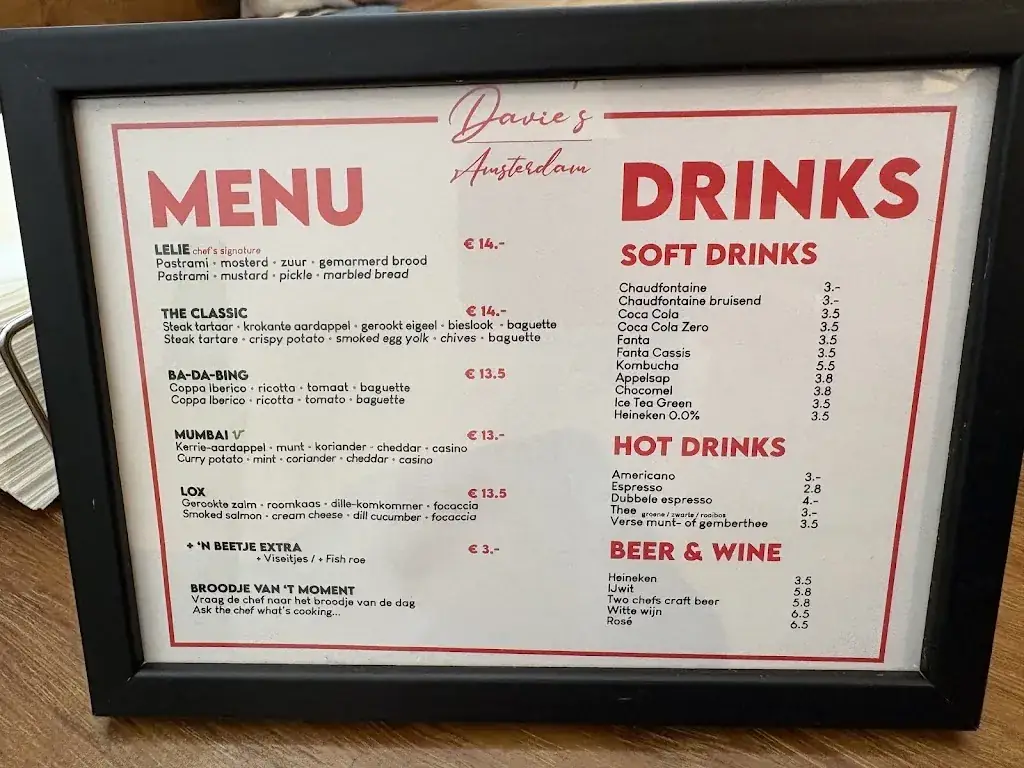 Menu_Davie's Amsterdam_Amsterdam_image_3