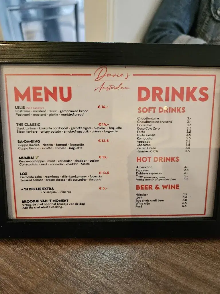 Menu_Davie's Amsterdam_Amsterdam_image_4