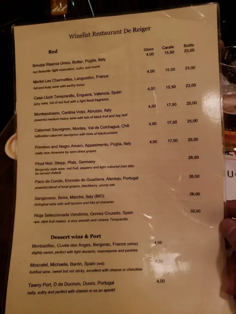 Menu_Café Restaurant De Reiger_Amsterdam_image_3