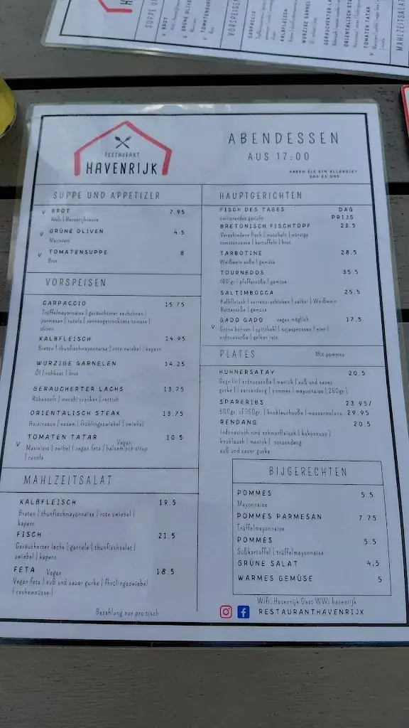 Menü_Restaurant Havenrijk_Uitgeest_Bild_3