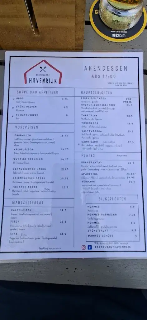 Menü_Restaurant Havenrijk_Uitgeest_Bild_4