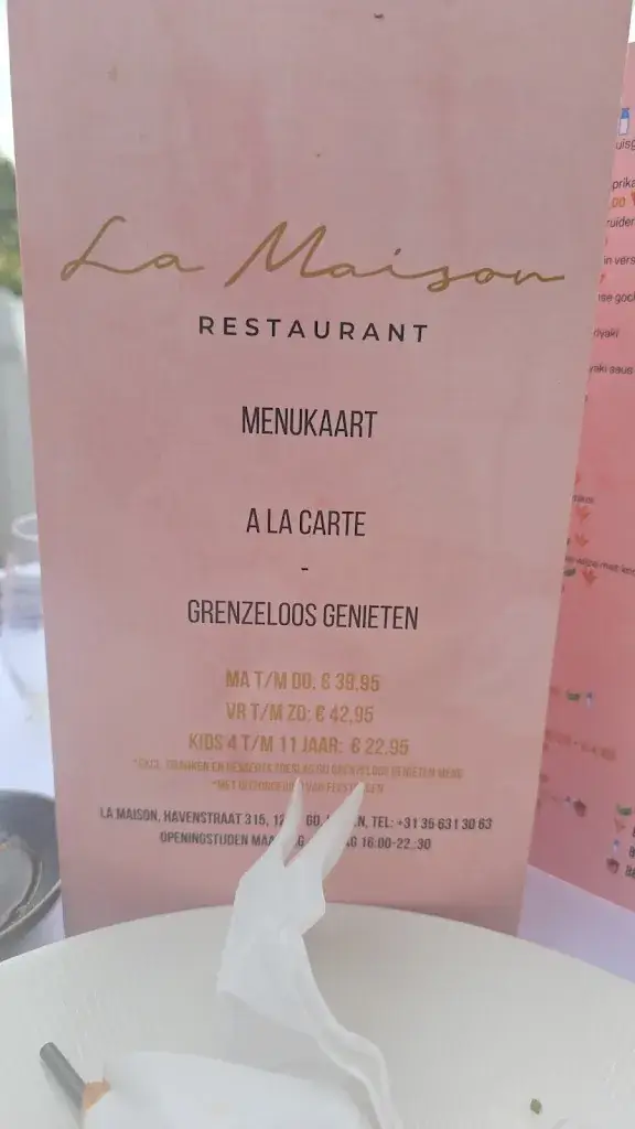 Menu_La Maison_Huizen_image_1