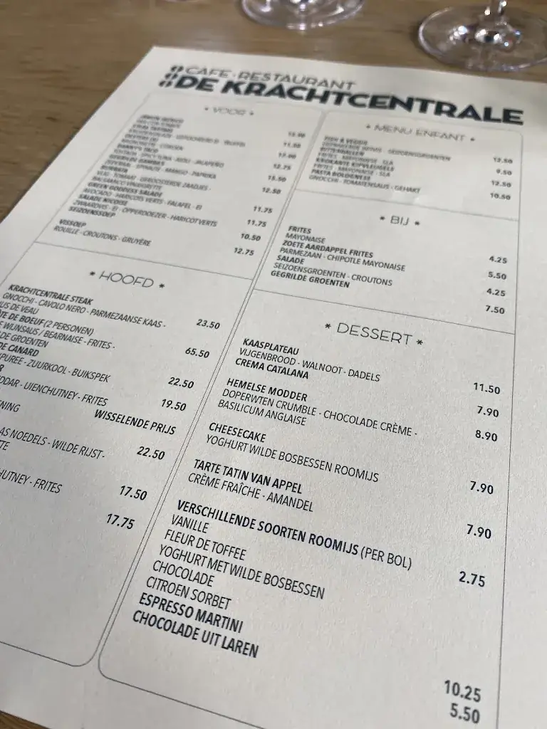 Menu_Café Restaurant De Krachtcentrale_Huizen_imagen_4