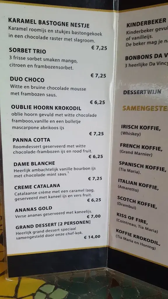 Menu_De Krokodil_Krommenie_immagine_2