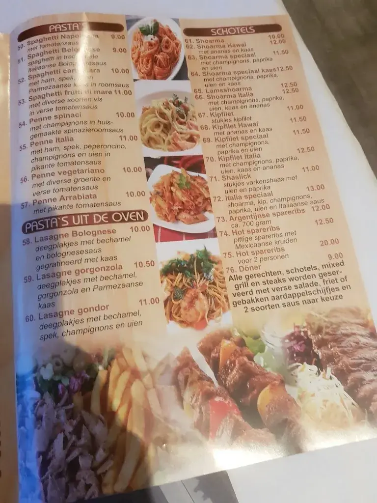 Menu_Eetcafe Bella Italia_Middenmeer_image_2