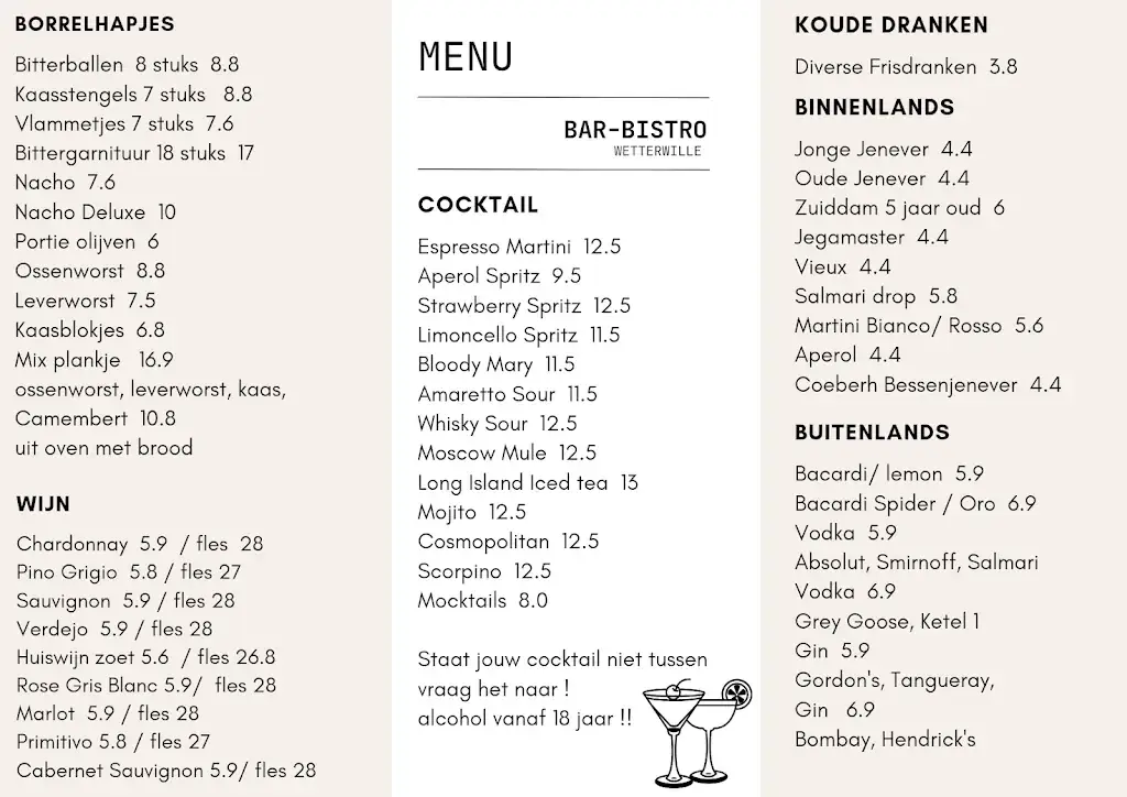 Menu_Bar-Bistro Wetterwille_Loosdrecht_image_1