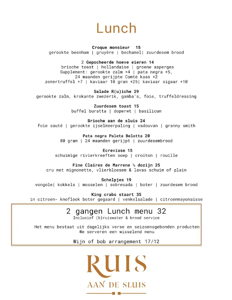 Menu_Ruis Aan De Sluis_Muiden_image_3