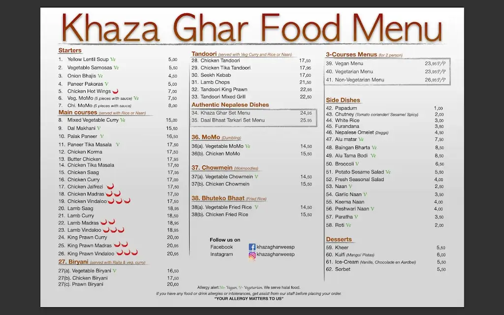 Menu_KHAZA GHAR WEESP_Weesp_image_2