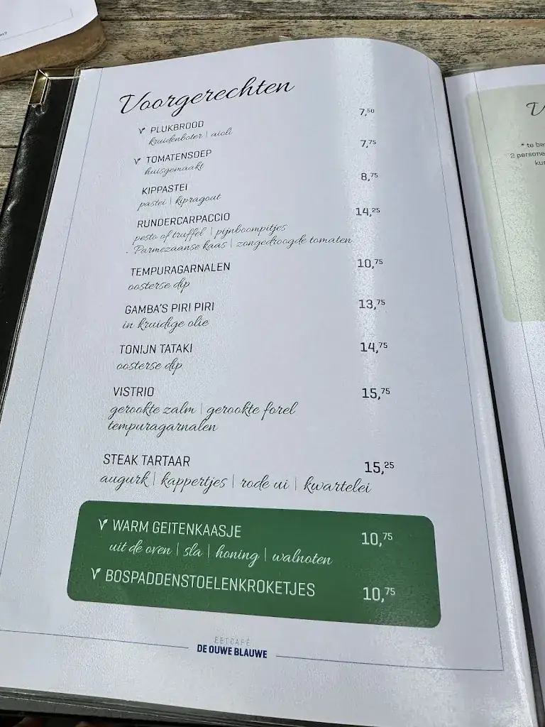 Menu_Eetcafé 'De Ouwe Blauwe'_Monnickendam_image_4