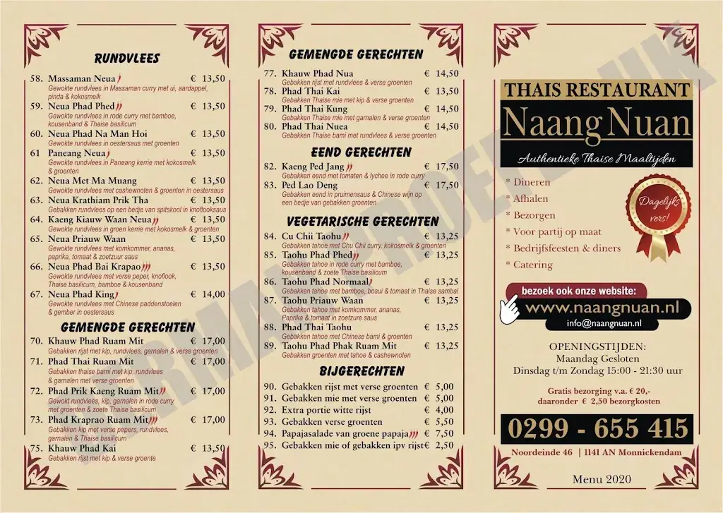 Menu_Thaise Keuken NaangNuan_Monnickendam_image_1