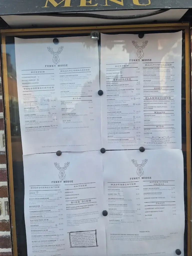 Menu_Funky Moose Restaurant_Lisse_image_2
