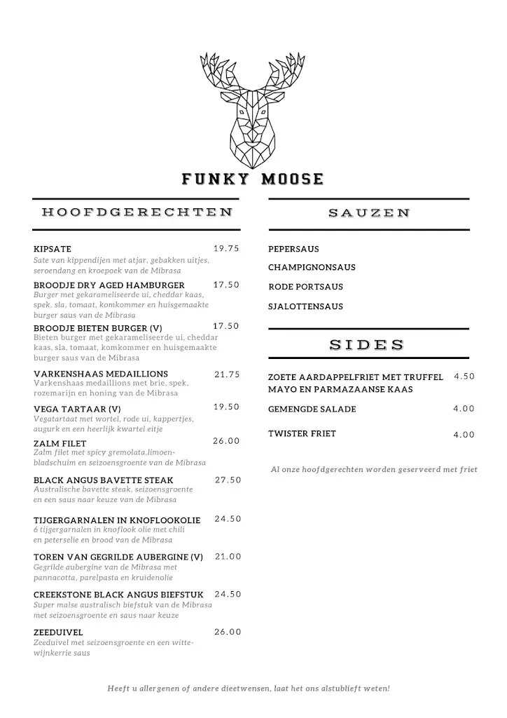 Menu_Funky Moose Restaurant_Lisse_image_3
