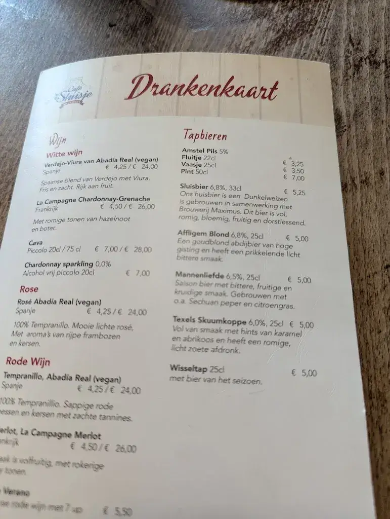 Menu_Café ‘t Sluisje_Amsterdam_immagine_2