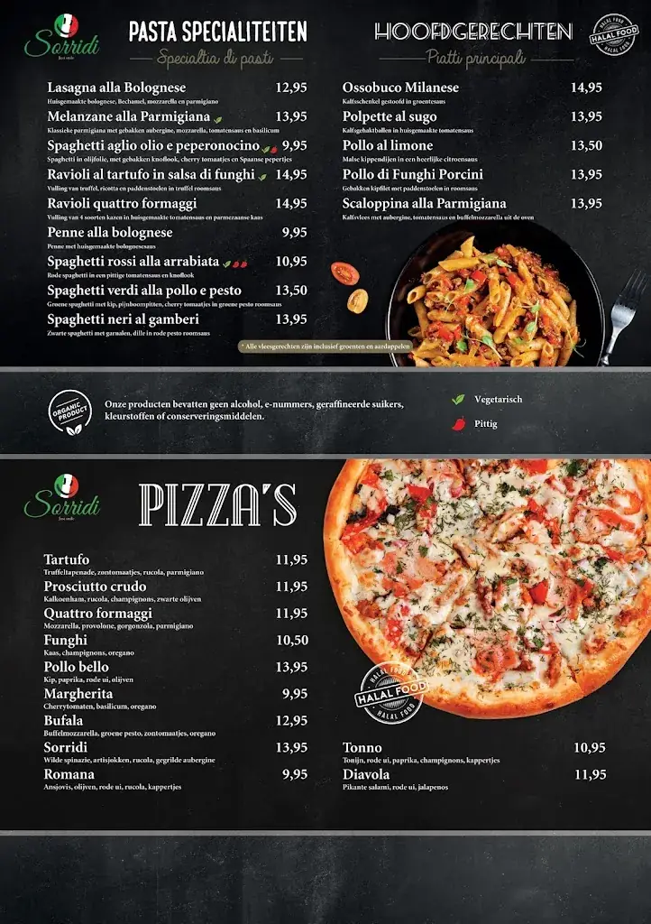 Menu_Trattoria Sorridi_Amsterdam_immagine_1