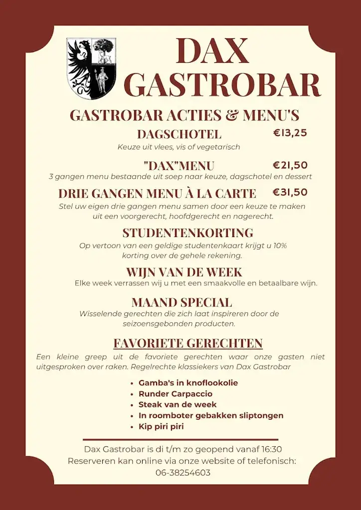 Menu_Dax Gastrobar_Leeuwarden_imagen_2
