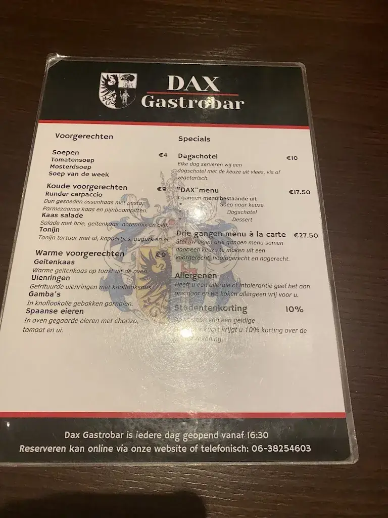 Menu_Dax Gastrobar_Leeuwarden_imagen_3
