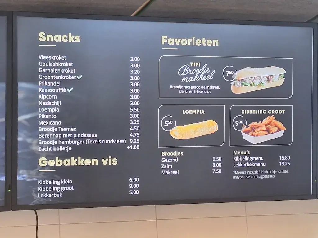 Menu_Vis- en cafetaria Veronica_Oudeschild_image_2