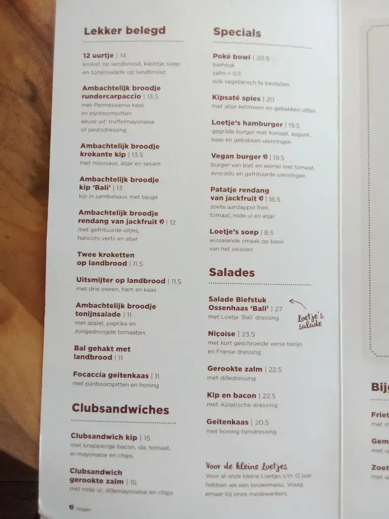 Menu_Loetje Overveen_Overveen_immagine_4