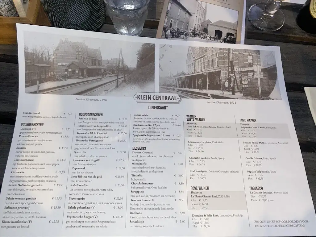 Menu_Klein Centraal_Overveen_image_1