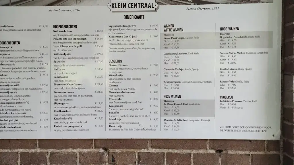 Menu_Klein Centraal_Overveen_image_2