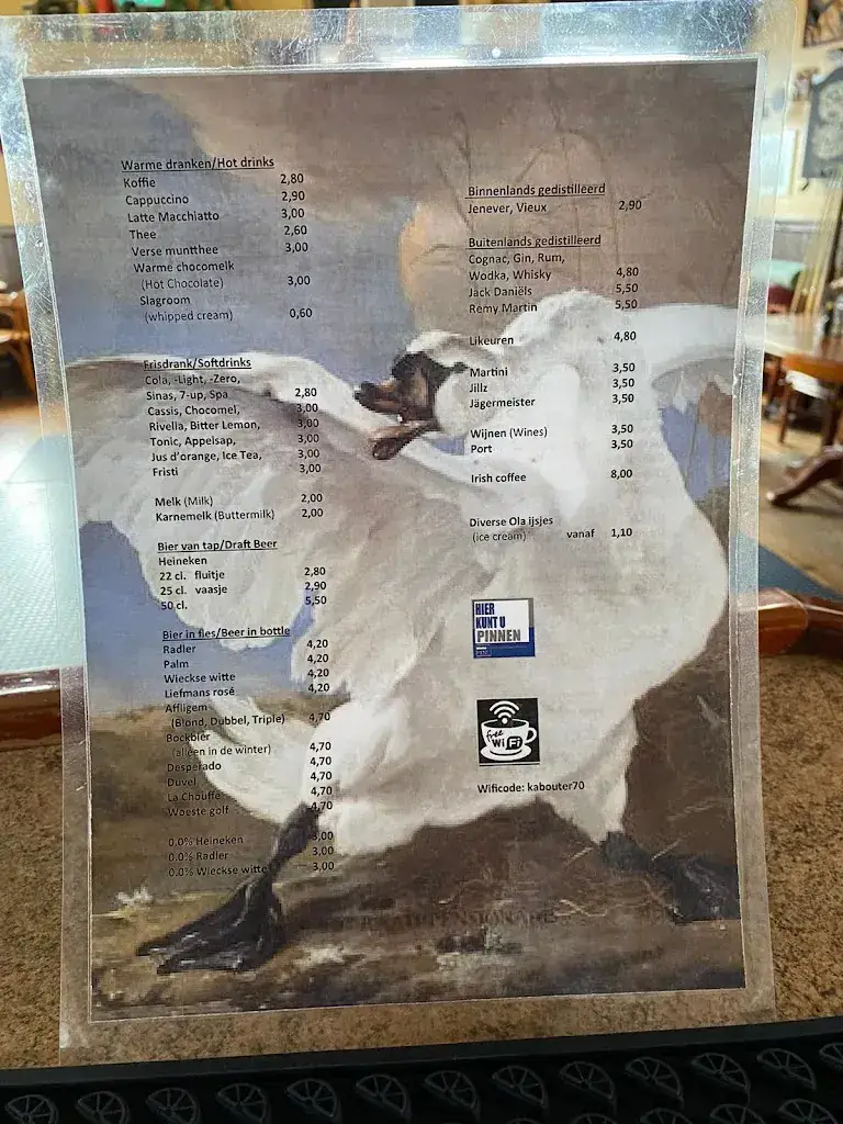 Menü_Hotel-Cafe De Zwaan_Amsterdam_Bild_3