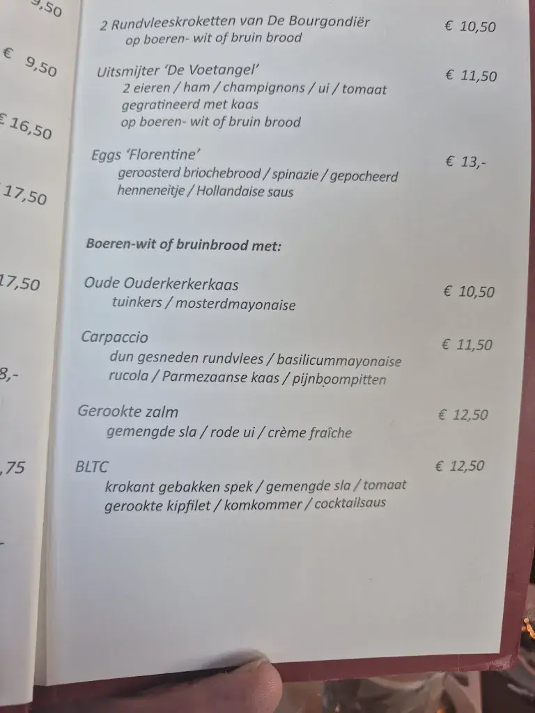 Menu_Restaurant de Voetangel_Amstel_image_2