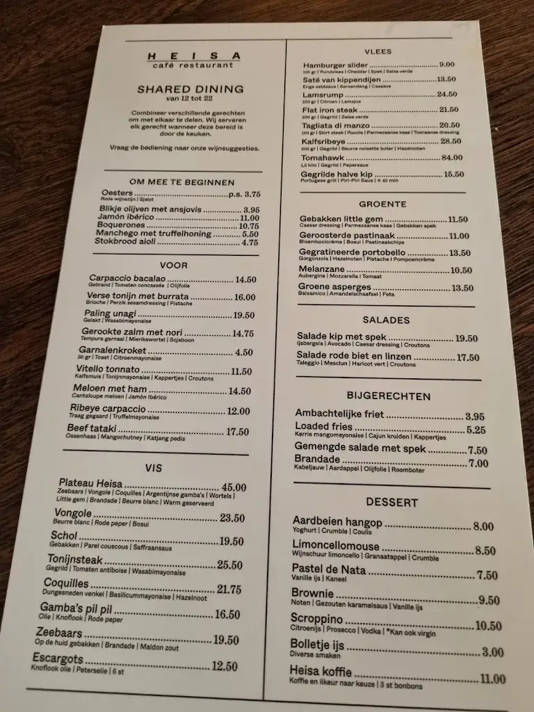 Menu_Café restaurant Heisa_Amstelveen_image_3