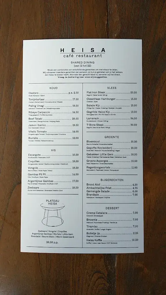 Menu_Café restaurant Heisa_Amstelveen_image_4