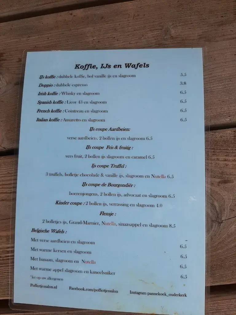 Menu_Pannenkoeken-Poffertjes Restaurant Amstelland Ouderkerk aan de Amstel Geopend Maart t/m oktober_Amstel_image_3