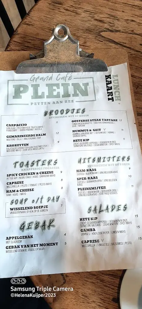 Menu_Grand Café PLEIN_Petten_image_3