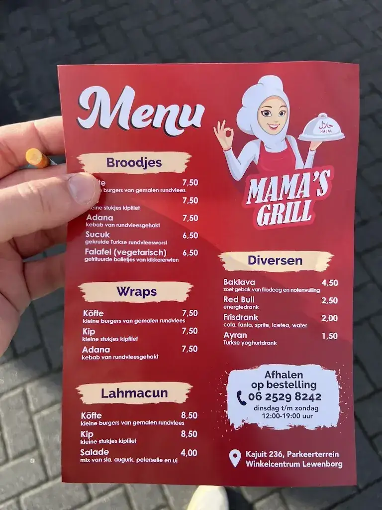 Menu_Mama’s Grill & Döner_Groningen_image_1