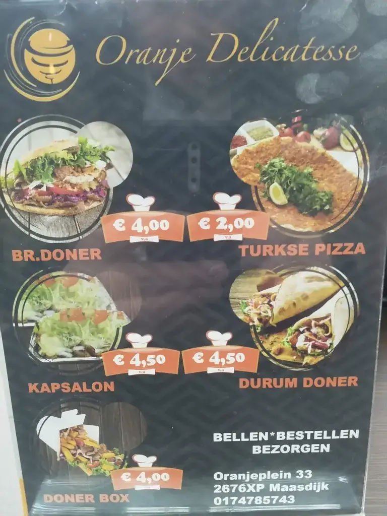 Menü_Oranje Delicatessen_Maasdijk_Bild_2