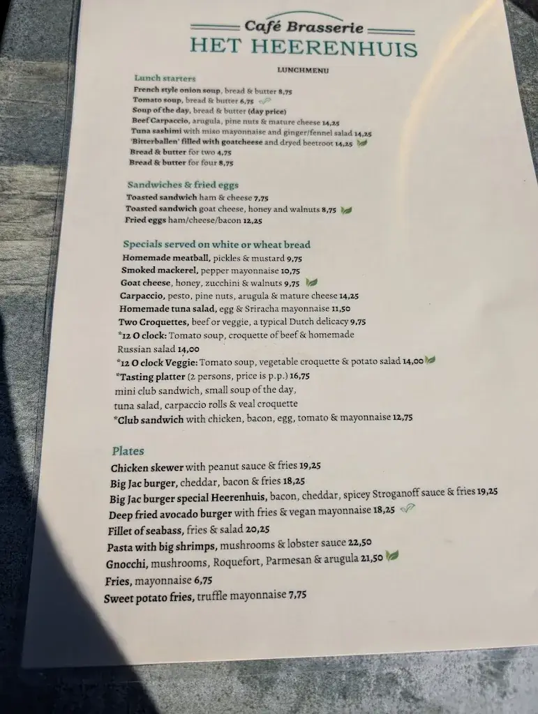 Menu_Cafe Brasserie Het Heerenhuis_Wijdewormer_image_1