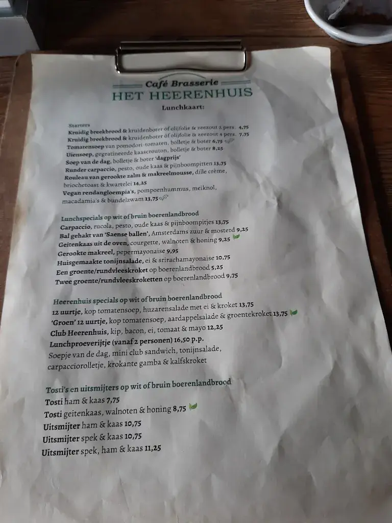 Menu_Cafe Brasserie Het Heerenhuis_Wijdewormer_image_3