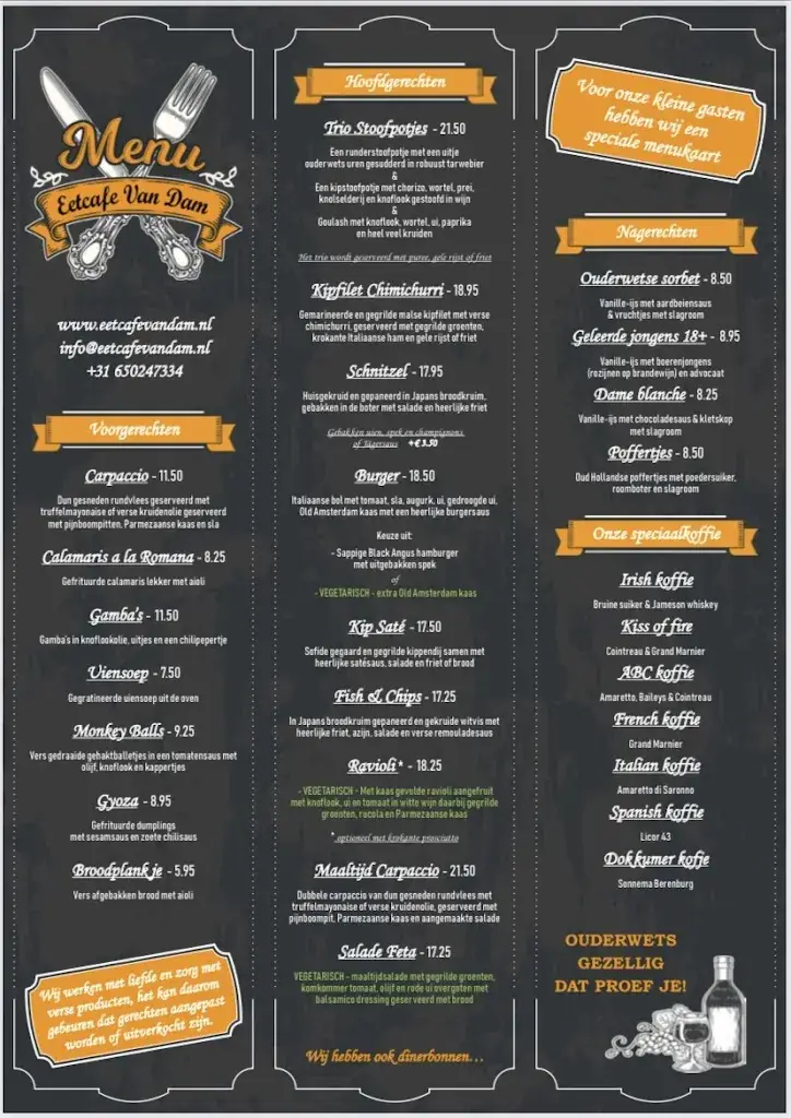 Menu_Eetcafe van Dam_Maartensvlotbrug_imagen_1