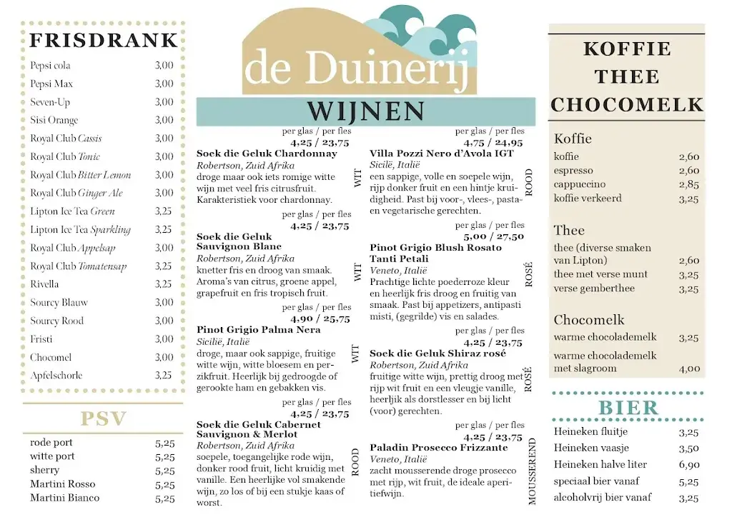 Menu_Restaurant De Duinerij_Maartensvlotbrug_immagine_2
