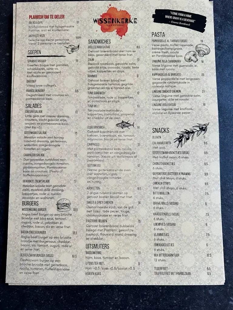 Menu_Wissenkerke Café & Restaurant_Amsterdam_image_1