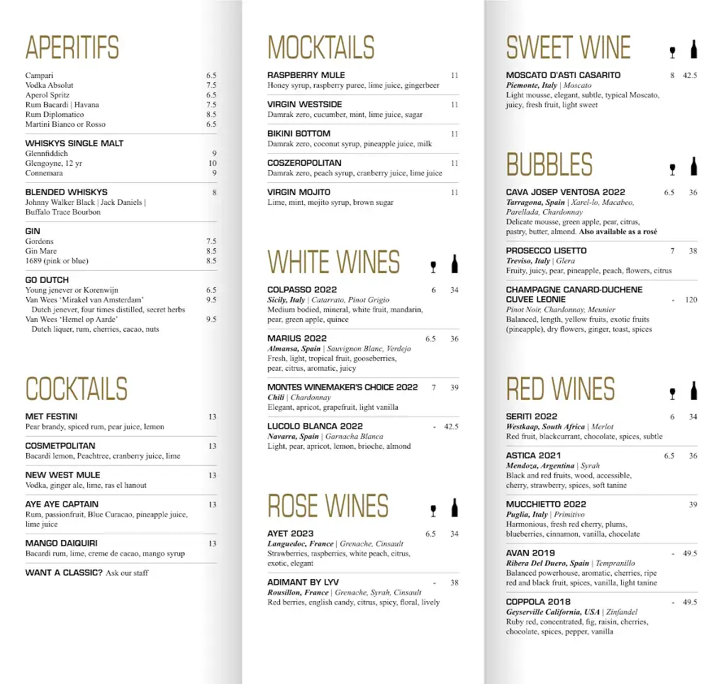 Menu_Met Restaurant Amsterdam_Amsterdam_image_1