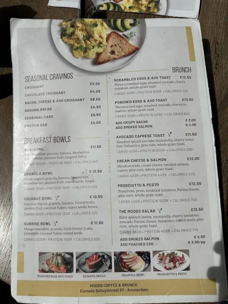 Menü_Moods Coffee & Brunch_Amsterdam_Bild_3