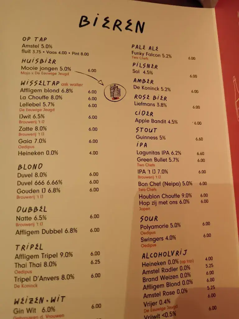 Menu_Café MOJO Amsterdam_Amsterdam_image_2