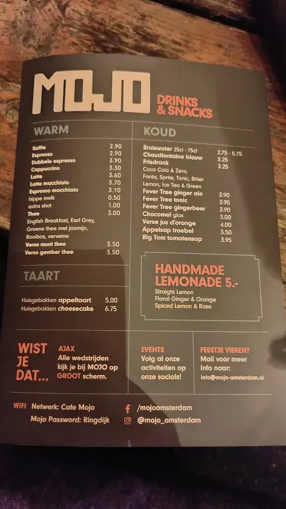 Menu_Café MOJO Amsterdam_Amsterdam_image_4