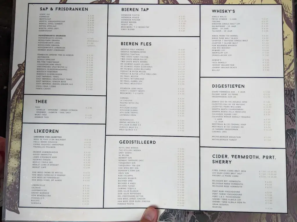 Menu_Vergulden Eenhoorn_Amsterdam_image_2