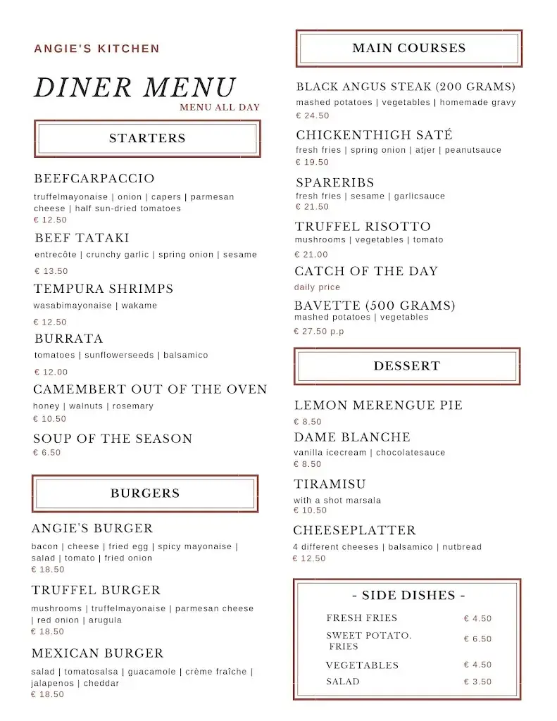 Menu_Angie's Kitchen | Bar, Restaurant en Beer Garden_Haag_image_4